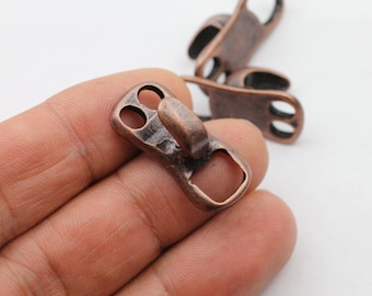 5 Antique Silver Plated Bracelet Hook Clasps, 30x14mm, ZAMAK Jewelry Making Supply