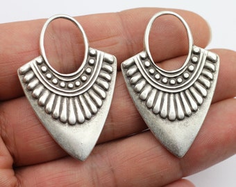 5 Antique Silver Charms, Charms Pendant, Necklace Charms, Earring Findings, Wholesale Charms, Jewelry Makings Supplies, ZM866 AS