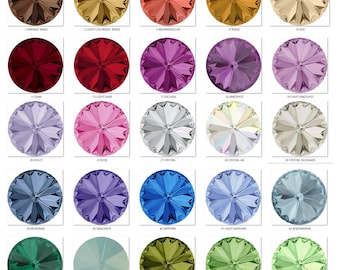 Swarovski Crystal Rivoli Stones: cristalli rotondi da 10 mm per gioielli, 1122-10 mm