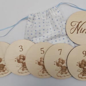 Cartes étape thème ourson