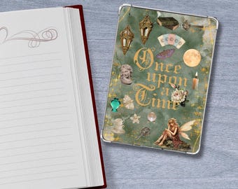 Conjunto de capa e encarte para Kindle com tema de conto de fadas