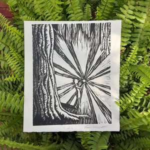 Light -Original Lino Print