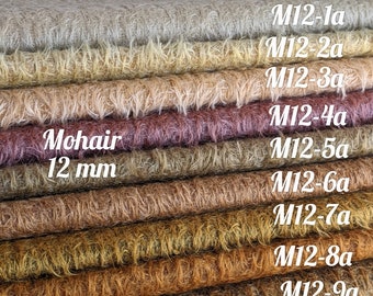1/8 Mohair for teddy bear. German mohair for toy making. Mohair with 12 mm pile. Faux fur for toy.