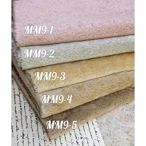 German mohair with 9 mm pile. Medium dense straight mohair. Mohair fabric for teddy bear. Faux fur for toys.