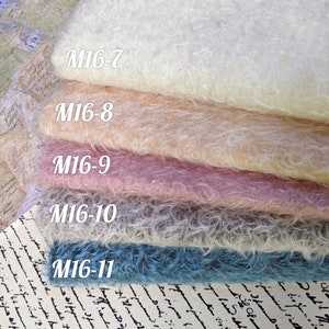 Mohair for teddy bear. German mohair for toy making. Mohair with 16 mm pile. Faux fur for toy.