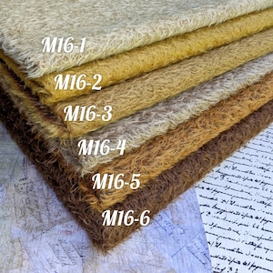 Mohair for teddy bear. German mohair for toy making. Mohair with 16 mm pile. Faux fur for toy.
