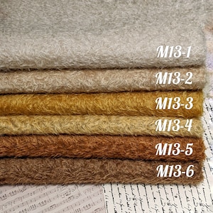 Mohair with 13 mm pile. 1/8 of meter German mohair for teddy and doll making. Fur for teddy bear.
