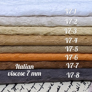 Viscose with 7 mm pile. Fur for teddy bear making. Faux fur for toy. Teddy viscose with 7 mm pile. Fluffy Italian viscose.