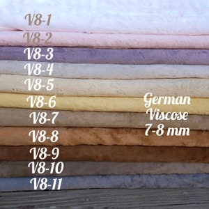 NEW! 1/8 (14*20in)  German Viscose with 7-8 mm pile. Fluffy Viscose Helmbold. Fur for teddy bear making. Faux fur for toy. Teddy viscose.