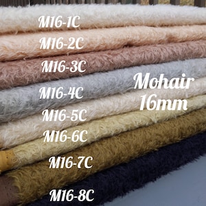 NOVITÀ! 1/8 Mohair per Teddy Bear. Mohair tedesco per la fabbricazione di giocattoli. Mohair con pelo da 16 mm. Pelliccia sintetica per giocattolo. Teddy mohair