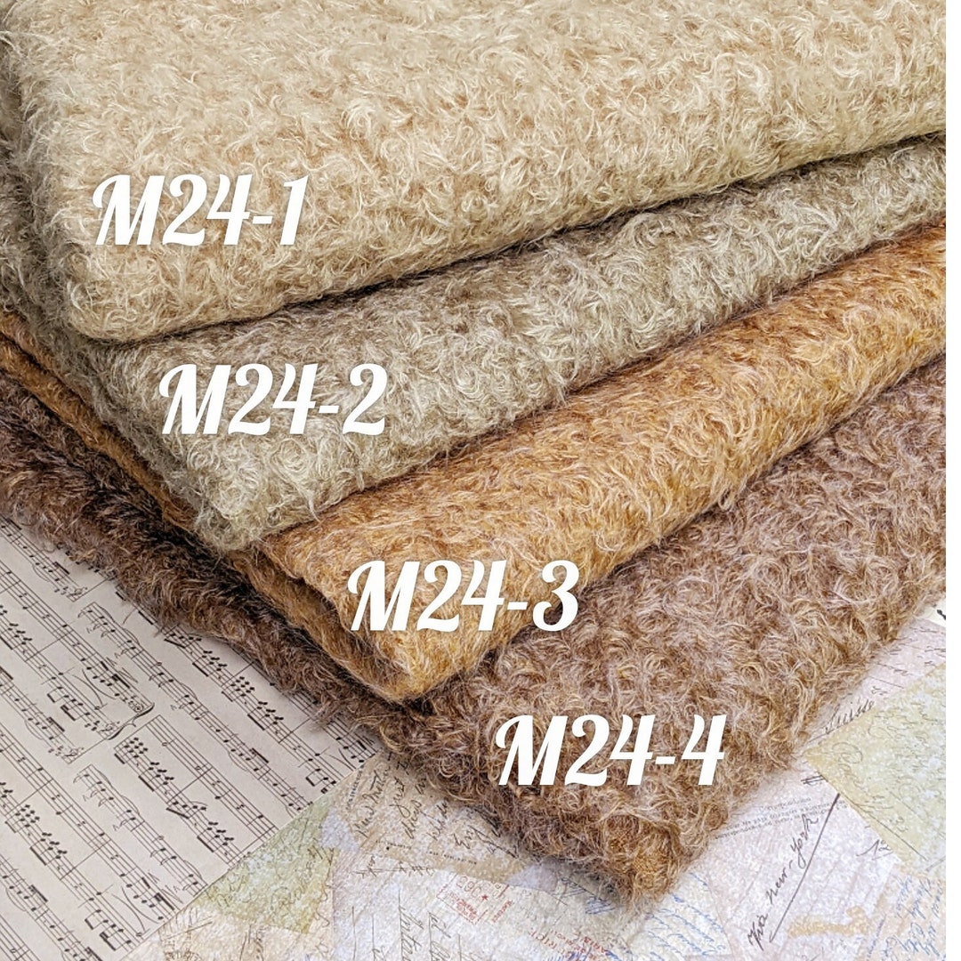 1/8 German Mohair With Artificial Silk 24 Mm Pile. Fur for Teddy Bear