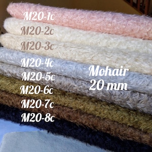 NEW! 1/8 Mohair for Teddy Bear. German mohair for toy making. Mohair with 20 mm pile. Faux fur for a toy. Teddy mohair
