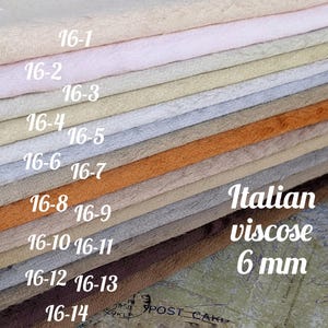 NEW!!! 1/8 (14*20in) Italian Viscose with 6 mm pile. Faux fur for teddy and stuffed toy. Fabric for teddy bear. Viscose for Teddy.