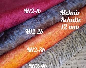 Limited mohair Schulte for teddy bear. 1/8 German mohair with 12 mm pile. Dense mohair for teddy bear. Fur for stuffed toys.