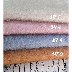 German mohair with 7 mm pile. Dense, curled mohair for teddy bear making. Faux fur for toys. Fabric for teddy. Mohair fabric.