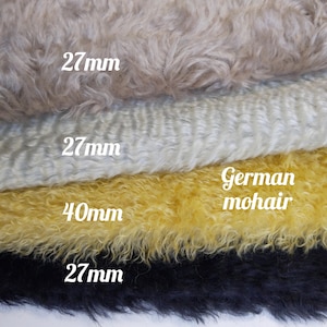 Limited mohair Schulte for teddy bear. 1/4 German mohair with 27 mm and 40 mm mm pile. Dense mohair for teddy bear. Fur for stuffed toys.
