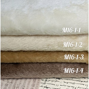 1/8 German mohair with 16 mm pile. Dense, straight mohair for teddy bear. Fur for toys.