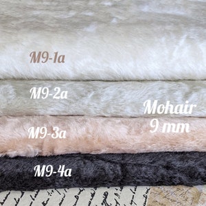 1/8 German Mohair with 9 mm pile. Faux fur for teddy making. Faux fur for stuffed toys. Fabric for teddy bear.