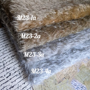 1/8 Mohair with 23 mm pile. German mohair for teddy making. Mohair for toy. Faux fur for teddy. Teddy fabric