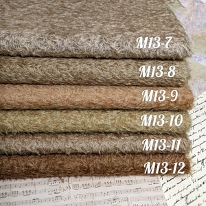 1/8 Mohair with 13 mm pile. German mohair for teddy making. Mohair for toy.