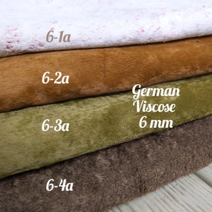 NEW! Limited viscose Helmbold! 1/8 (14*20in) German Viscose with 6 mm pile. Viscose fur for teddy bear making. Faux fur for toy.