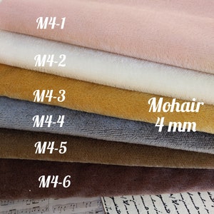 Mohair for teddy. Mohair with 4 mm pile. German mohair for toy. Fur for teddy making