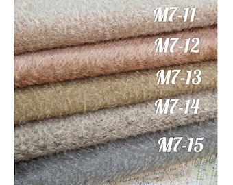 German mohair with 7 mm pile. Dense, curled mohair for teddy bear making. Faux fur for toys. Fabric for teddy. Mohair fabric.