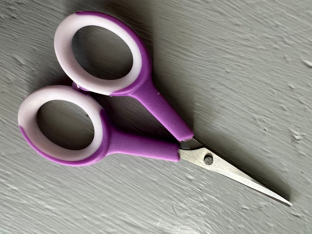 Purple Soft Grip Scissors Cross Stitching, Embroidery - Etsy