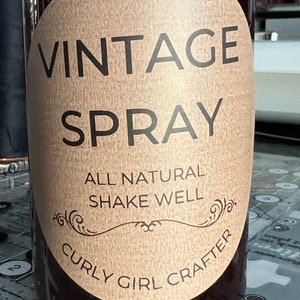 Vintage Spray for Fabrics and Paper