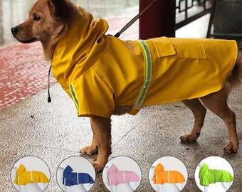 WOWON Pet Dog Raincoat Pet Dog Cat Rain Clothes Red, X-Large WOWON Pet Dog Raincoat Pet Dog Cat Rain Clothes Red, X-Large