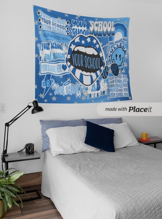 Custom College Tapestry Option 1 Custom Tapestry Custom Wall Decor