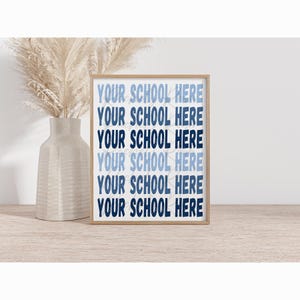 Benutzerdefinierte College Digital Druck | Benutzerdefinierte College Digital Druck | College Poster | Schule Digitaldruck | Personalisiertes Schulposter | Wohnheim Poster