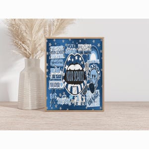 Benutzerdefinierte College Digitaldruck Option 1 | Benutzerdefinierte Kunst | College Kunst | Schule Digitaldruck | Personalisiertes Schulposter | Wohnheim Poster | Wohnheim Dekor
