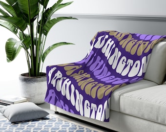 Custom College Wavy Blanket | College Blanket | Trendy Blanket | Custom Blanket | Custom College | Bed Party Blanket | Customized Blanket |