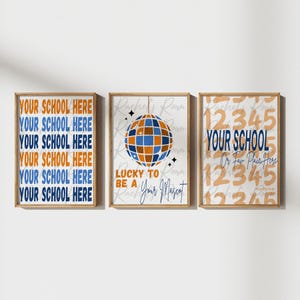 College-Packung mit 3 Digitaldrucken | Benutzerdefinierte College Digital Druck | College Poster | Schule Digitaldruck | Personalisiertes Schulposter | Wohnheim Poster