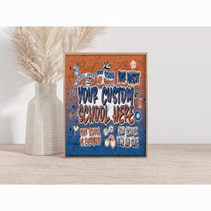 Benutzerdefinierte College Digitaldruck Option 5 | Benutzerdefinierte Kunst | College Kunst | Schule Digitaldruck | Personalisiertes Schulposter | Wohnheim Poster | Wohnheim Dekor