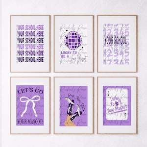 College-Packung mit 6 Digitaldrucken | Benutzerdefinierte College Digital Druck | College Poster | Schule Digitaldruck | Personalisiertes Schulposter | Wohnheim Poster