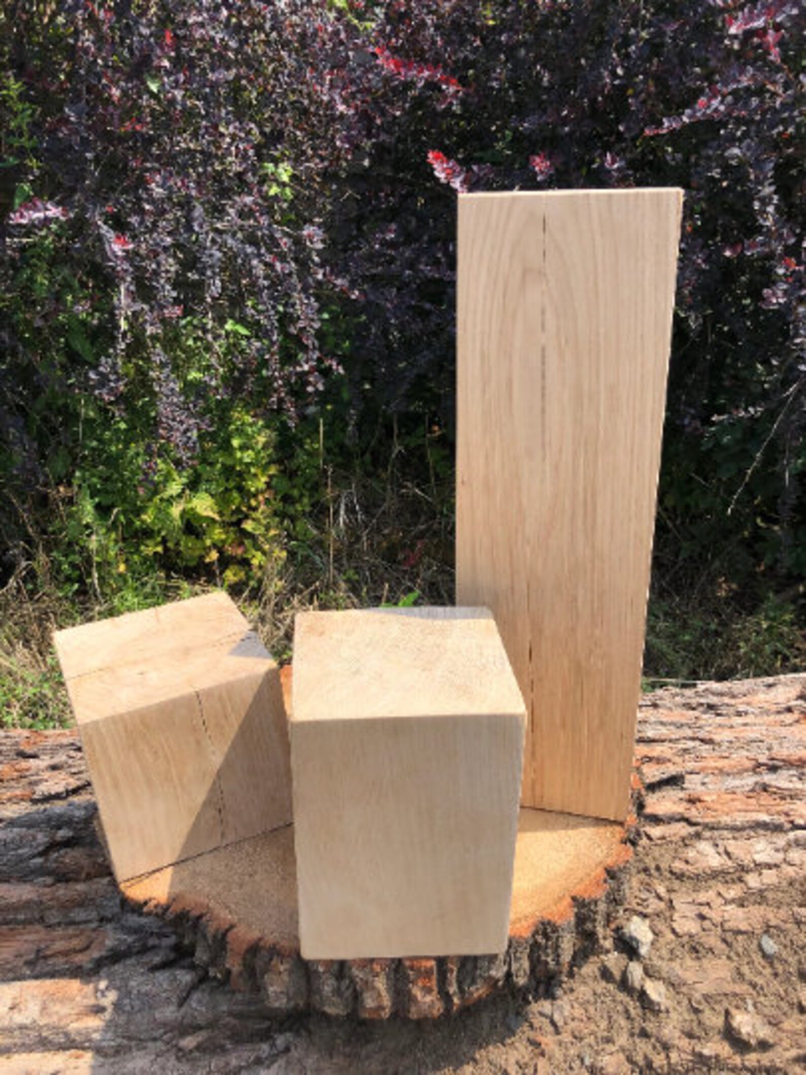 Wood Craft Blocks Holzblock Eiche Bloc De Bois De Chêne Etsy