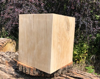 op tijd In dienst nemen Indrukwekkend Houten blok nachtkastje eiken 30x30x70 cm massief hout houten - Etsy België