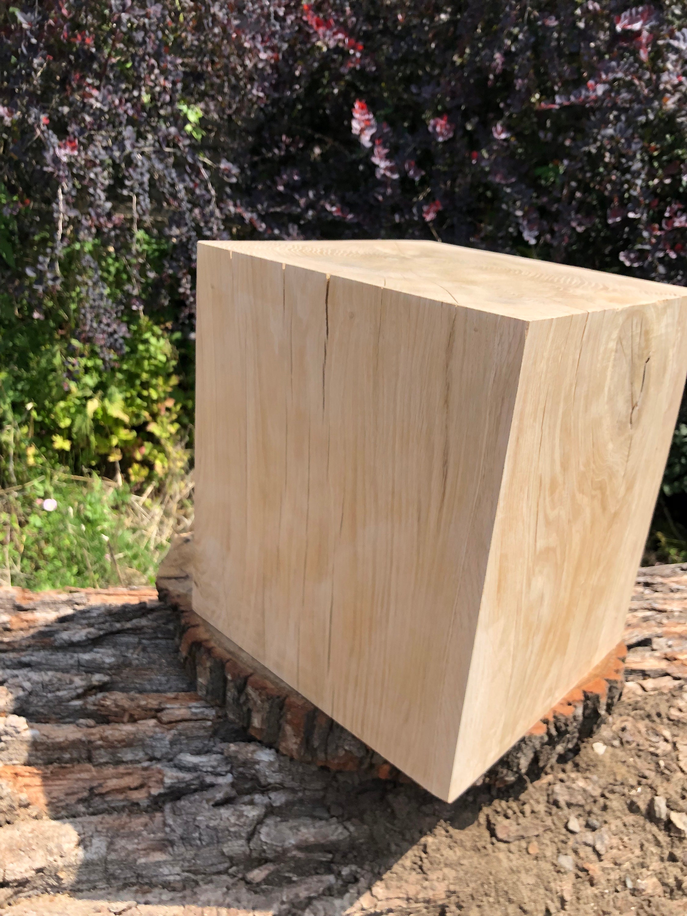 Wood Craft Blocks Holzblock Eiche Bloc De Bois De Chêne Etsy UK