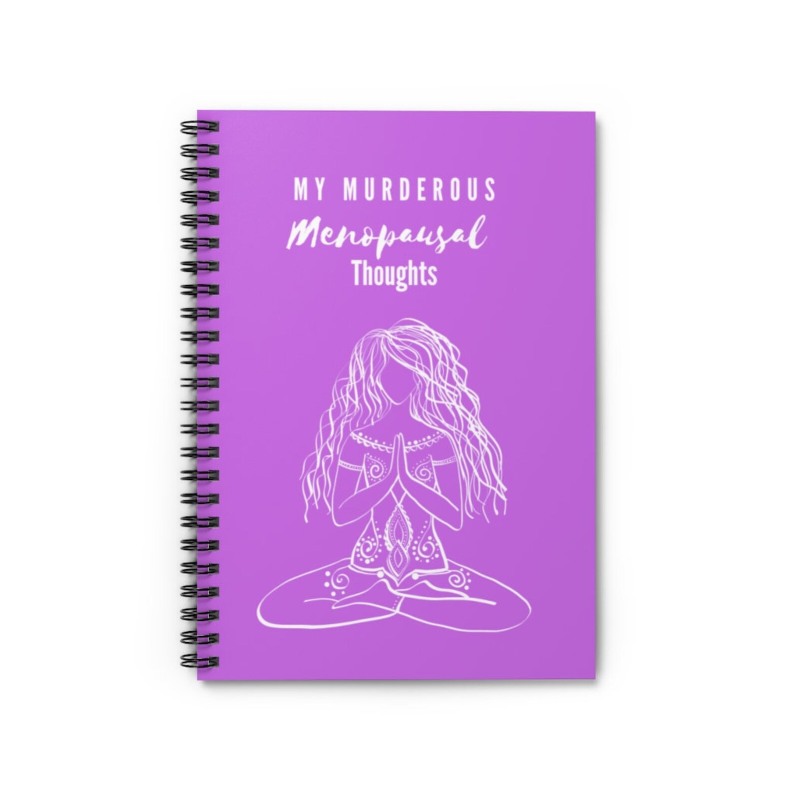 Funny Menopause Journal Spiral Notebook Ruled Line Etsy