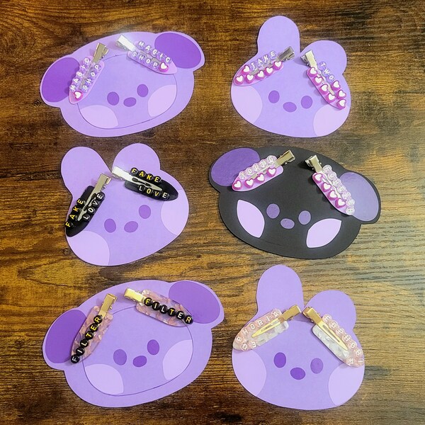 Bts Hair Clip Etsy