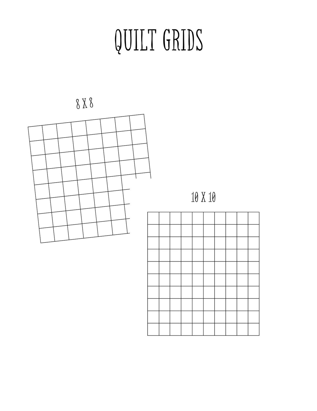 Quilt Grid Printable - Etsy