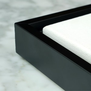 Matte Black Wood Floater Frame: Handmade Canvas Art Display
