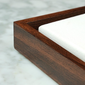 Walnut Color Floater Frame for Canvas Art: Handmade To-Order