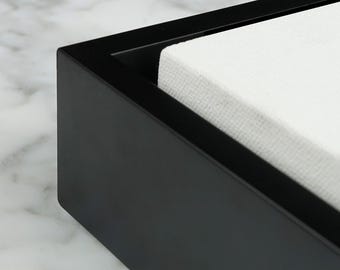 Matte Black Wood Floater Frame: Handmade Canvas Art Display