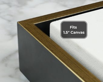 Marco flotante de madera para lienzo/marco flotante estilo galería (profundidad de 3,8 cm)