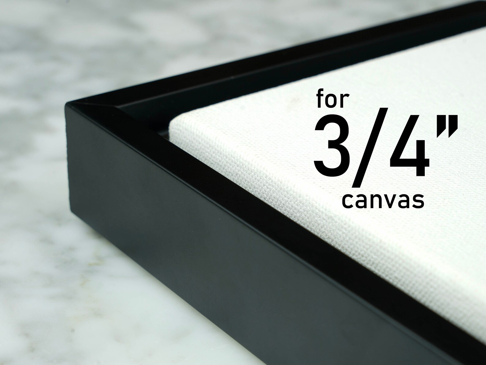 Matte Black Wood Floater Frames for Canvas or Mixed Media Etsy