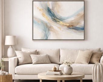 Marco flotante plateado para lienzo: marco flotante estilo galería moderno