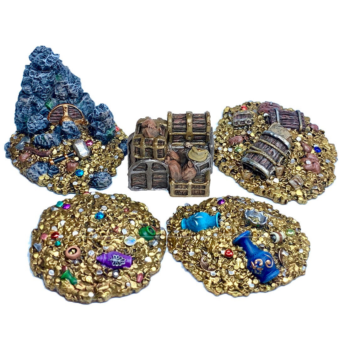 Treasure Piles (set 1) | D&D Hand-painted Scatter Terrain - Etsy